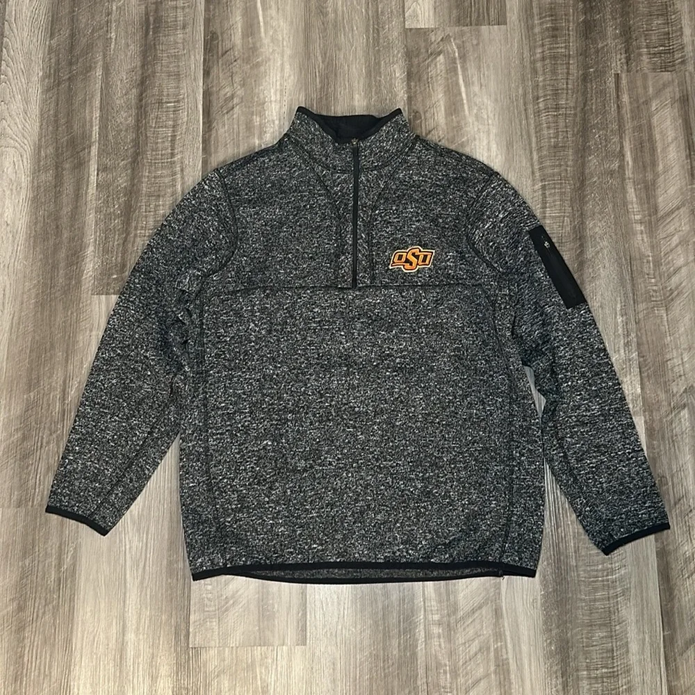 Oklahoma State Cowboys Antigua Mock Quarter Zip Pullover - XL - Picture 2 of 7